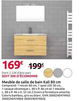 Mr Bricolage Meuble de salle de bain Kali offre
