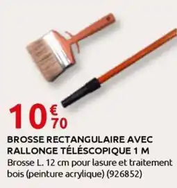 Rural Master BROSSE RECTANGULAIRE AVEC RALLONGE TÉLÉSCOPIQUE offre