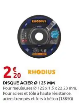 Rural Master DISQUE ACIER Ø 125 MM offre