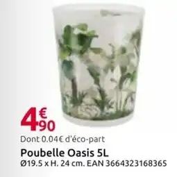 Mr Bricolage Poubelle Oasis offre