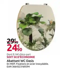Mr Bricolage Abattant WC Oasis offre