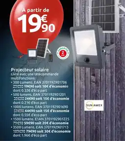 Mr Bricolage Projecteur solaire offre