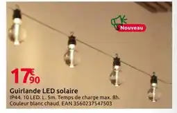 Mr Bricolage Guirlande LED solaire offre