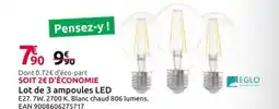 Mr Bricolage Lot de 3 ampoules LED offre