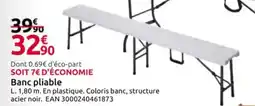 Mr Bricolage Banc pliable offre