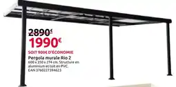 Mr Bricolage Pergola murale Rio 2 offre