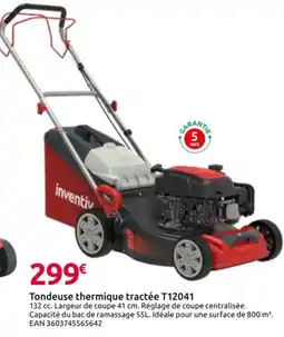 Mr Bricolage Tondeuse thermique tractée T12041 offre