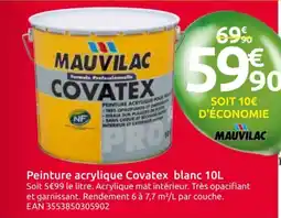 Mr Bricolage MAUVILAC Peinture acrylique Covatex blanc offre