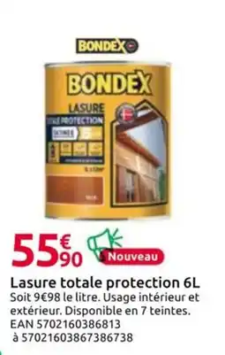 Mr Bricolage BONDEX Lasure totale protection offre