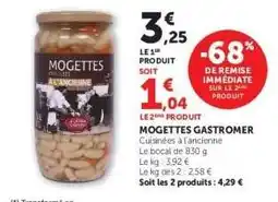 Hyper U MOGETTES GASTROMER offre