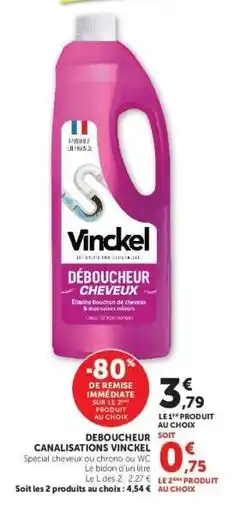 Hyper U Déboucheur Cheveux Vinckel offre