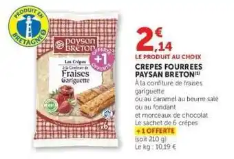 CREPES FOURREES PAYSAN BRETON