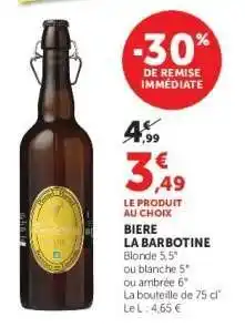 Hyper U BIERE LA BARBOTINE offre