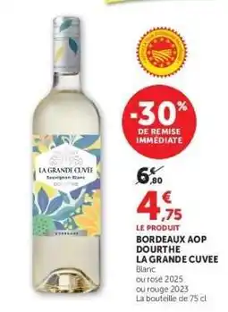 Hyper U Bordeaux AOP Dourthe La Grande Cuvee offre