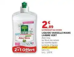 Hyper U LIQUIDE VAISSELLE MIANS L'ARBRE VERT offre