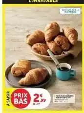 Hyper U 4 mini croissants au beurre offre