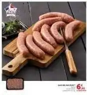 Hyper U Saucisse pur porc offre