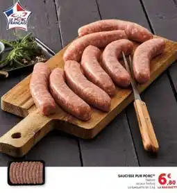 Hyper U Saucisse pur porc offre
