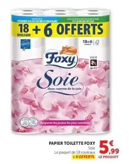 Hyper U PAPIER TOILETTE FOXY offre