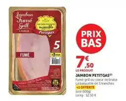 Hyper U JAMBON PETITGAS offre