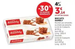 Hyper U Biscuits Kambly offre