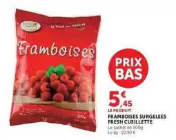Hyper U Framboises Surgelées Fresh Cueillette offre