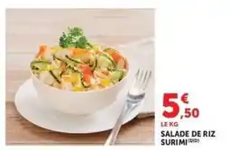 Hyper U SALADE DE RIZ SURIMI offre
