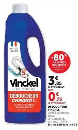 Hyper U DEBOUCHEUR VINCKEL offre