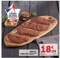 Hyper U Foie de veau offre