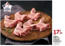 Hyper U AGNEAU COTE *** A GRILLER OU COTE ** A GRILLER offre