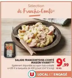Hyper U SALADE FRANCOMTOISE-COMTÉ MAISON VIVANT offre