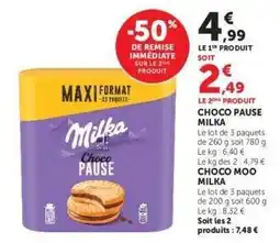 Hyper U Choco Pause Milka offre