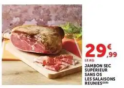 Hyper U Jambon sec supérieur sans os offre