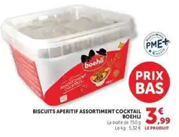 Hyper U BISCUITS APERITIF ASSORTIMENT COCKTAIL BOEHLI offre