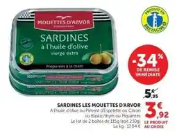 Hyper U SARDINES LES MOUETTES D'ARVOR offre