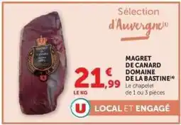 Hyper U Magret de Canard Domaine de la Bastine offre