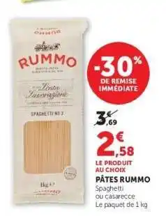 Hyper U Pâtes Rummo offre