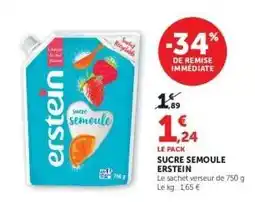 Hyper U Sucre Semoule 'Erstein' offre