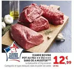 Super U Viande Bovine : Pot au Feu offre