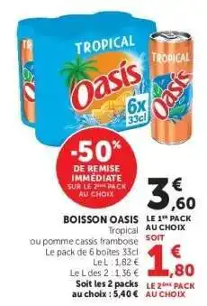Hyper U BOISSON OASIS offre