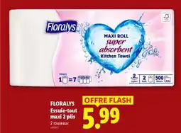 Lidl FLORALYS Essuie-tout maxi 2 plis offre