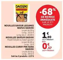 Hyper U Nouilles DAISUKI offre