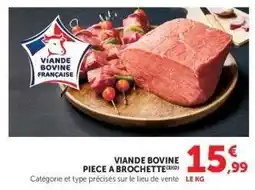 Hyper U Viande bovine : pièce à brochette offre