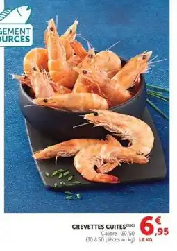 Super U CREVETTES CUITES offre