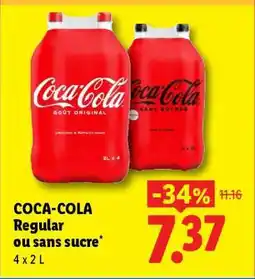 Lidl COCA-COLA Regular ou sans sucre offre
