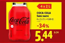 Lidl COCA COLA Sans Sucre offre