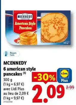Lidl MCENNEDY 6 american style pancakes offre