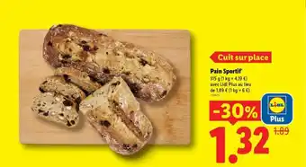 Lidl Pain sportif offre