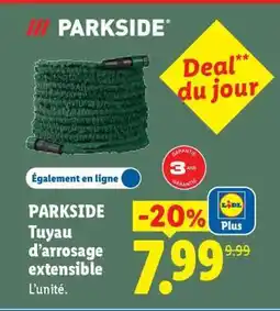 Lidl PARKSIDE Tuyau d'arrosage extensible offre