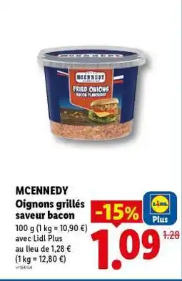 Lidl MCENNEDY Oignons grillés saveur bacon offre